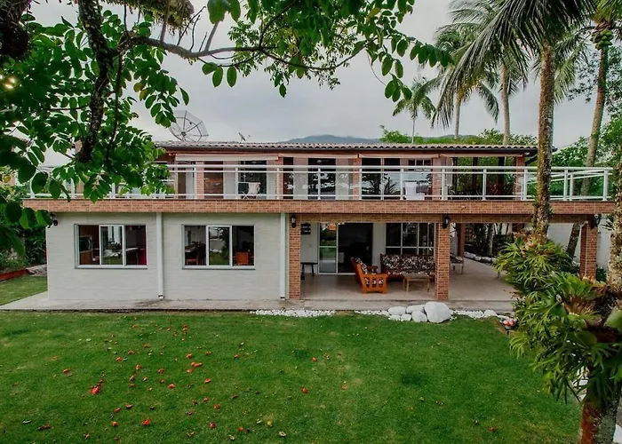 Casa De Frente Para A Praia Em Ubatuba - Villa Siri